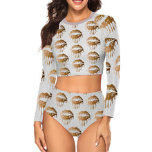 Load image into Gallery viewer, Long Sleeve Tankini One-piece Swimsuit